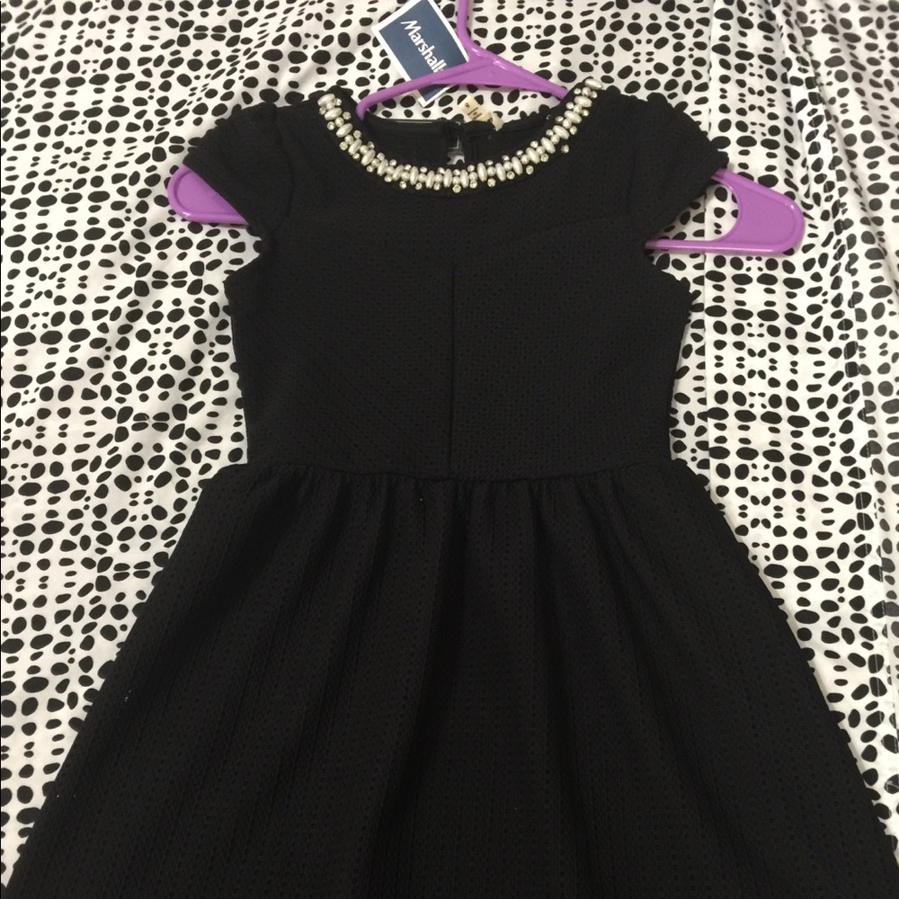 Black rhinestone dress